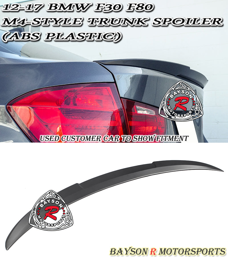 M4 Style Spoiler For 2012-2018 BMW 3-Series (F30)/2015-2020 BMW M3 (F80)