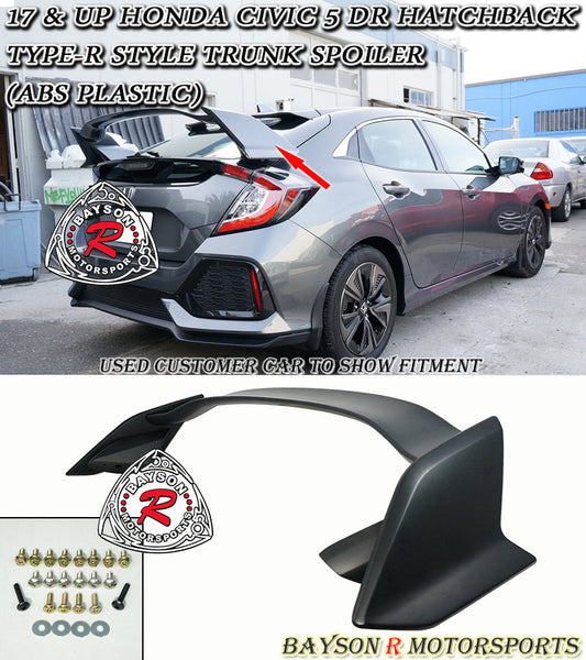 TR Style Spoiler For 2017-2021 Honda Civic (5Dr Hatchback)