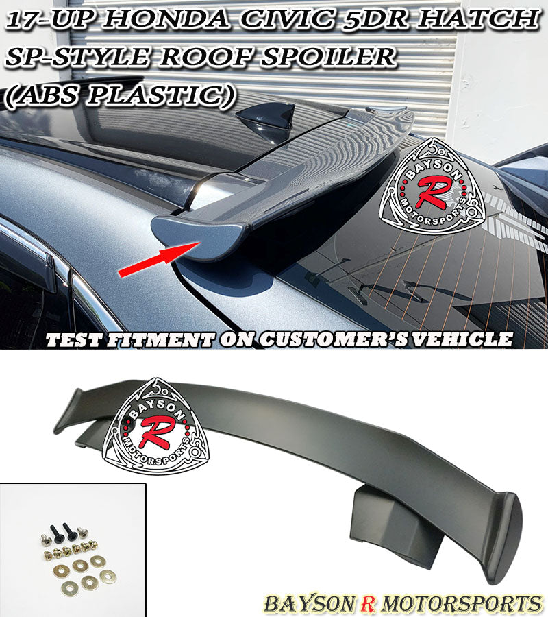 SP Style Roof Spoiler For 2017-2021 Honda Civic (5Dr Hatchback)