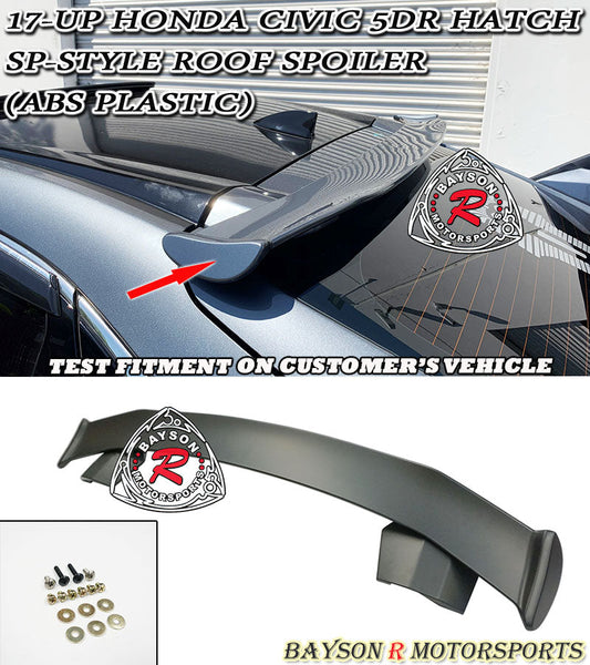 SP Style Roof Spoiler For 2017-2021 Honda Civic (5Dr Hatchback)