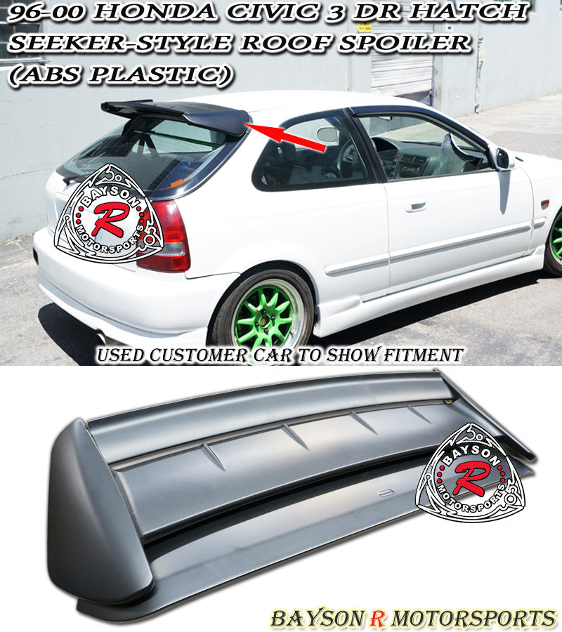 Seeker Style Spoiler For 1996-2000 Honda Civic (3Dr Hatchback)