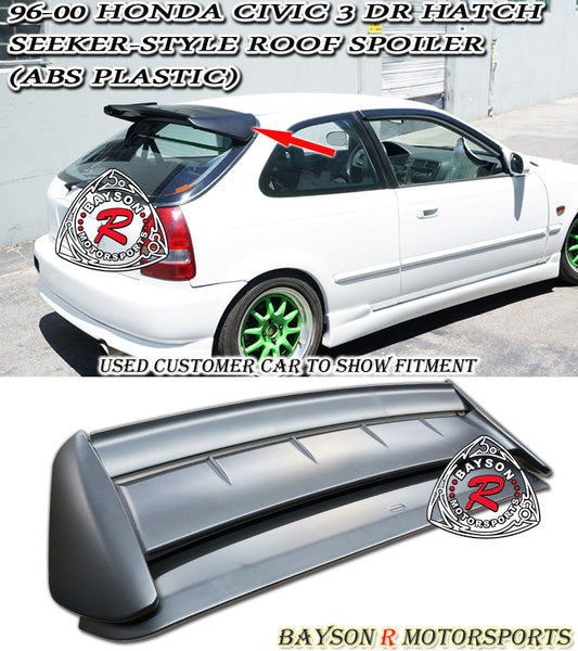 Seeker Style Spoiler For 1996-2000 Honda Civic (3Dr Hatchback)