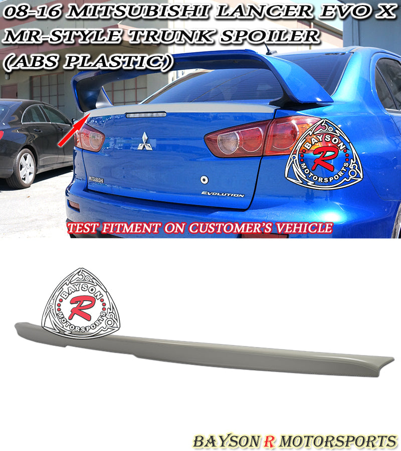 MR Style Spoiler For 2008-2015 Mitsubishi Evolution-10/Lancer (4Dr Sedan)