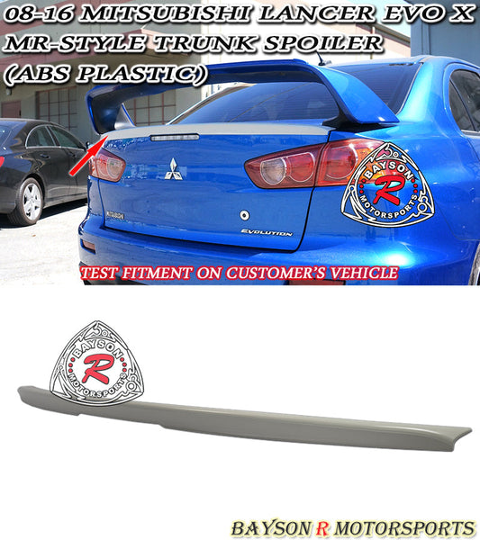 MR Style Spoiler For 2008-2015 Mitsubishi Evolution-10/Lancer (4Dr Sedan)