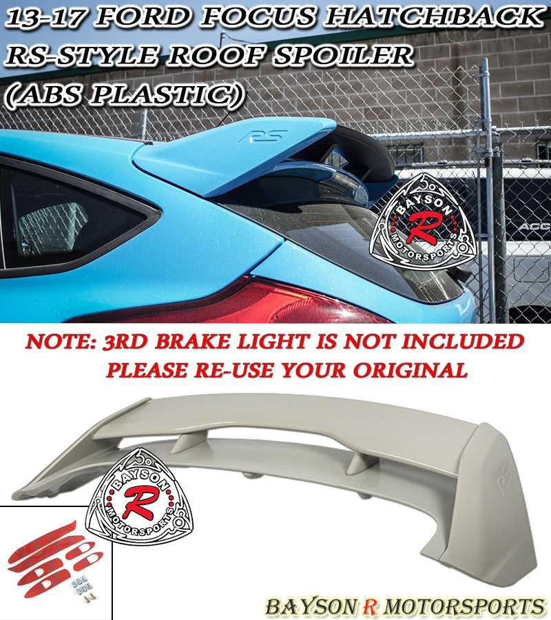 RS Style Spoiler For 2013-2018 Ford Focus (5Dr Hatchback)