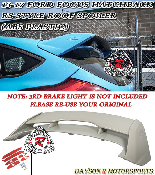RS Style Spoiler For 2013-2018 Ford Focus (5Dr Hatchback)