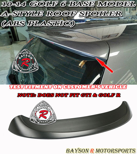 A Style Spoiler For 2010-2014 Volkswagen Golf 6 (MK6)
