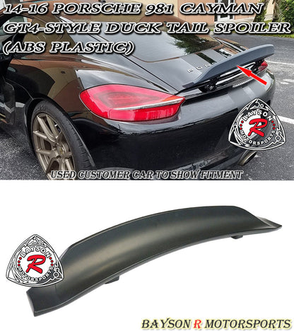 Ducktail Spoiler For 2014-2016 Porsche Cayman (981)
