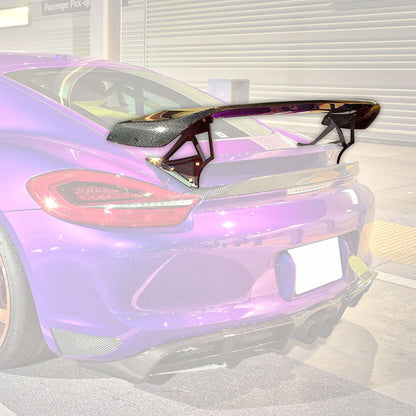 TA Style Spoiler (Fiberglass / Carbon Fiber) For 2013-2016 Porsche Cayman/GT4 (981)