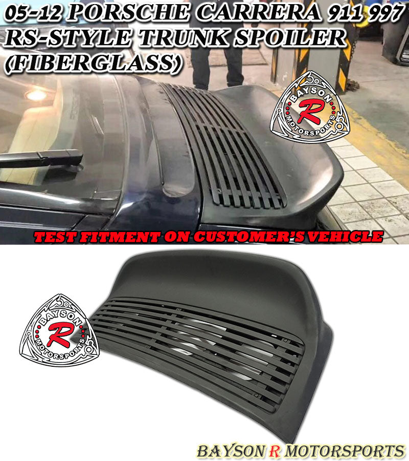RS Style Spoiler (Fiberglass) For 2005-2012 Porsche 911 Turbo/Carrera (997)