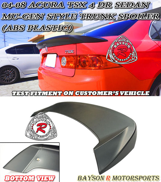MU Style Spoiler For 2004-2008 Acura TSX