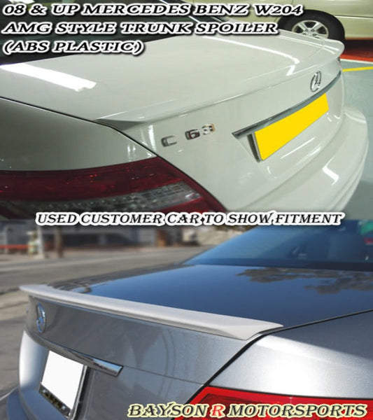 A Style Spoiler For 2008-2014 Mercedes-Benz C-Class 4Dr (W204)