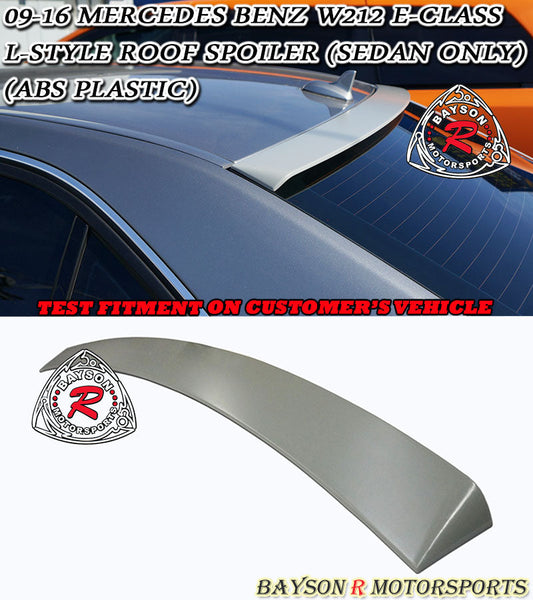 L Style Roof Spoiler For 2009-2016 Mercedes-Benz E-Class 4Dr (W212)