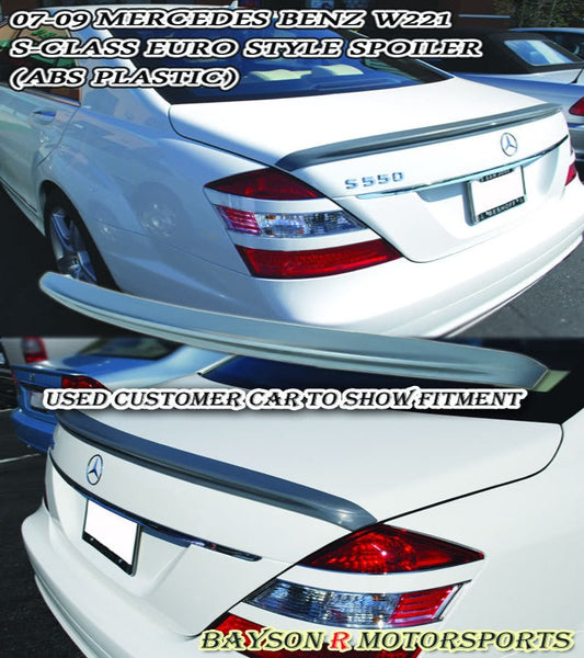 EURO-Style Spoiler For 2006-2013 Mercedes-Benz S-Class (W221)