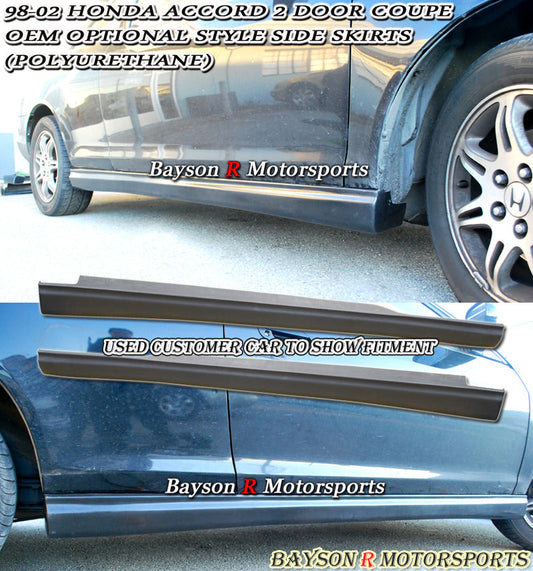 OE Style Side Skirts For 1998-2002 Honda Accord (2Dr Coupe)