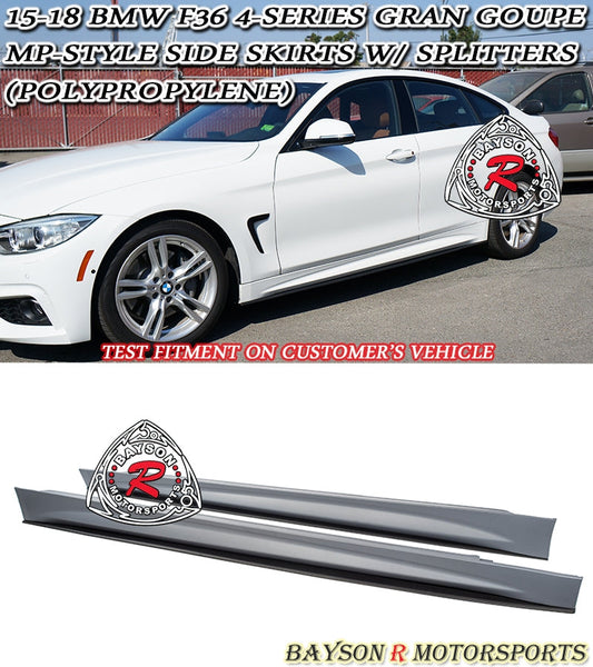 MP Style Side Skirts w/ Extension For 2015-2020 BMW 4-Series (F36)