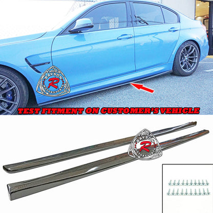VR Style Side Skirts (Carbon Fiber) For 2015-2020 BMW M3 (F80)