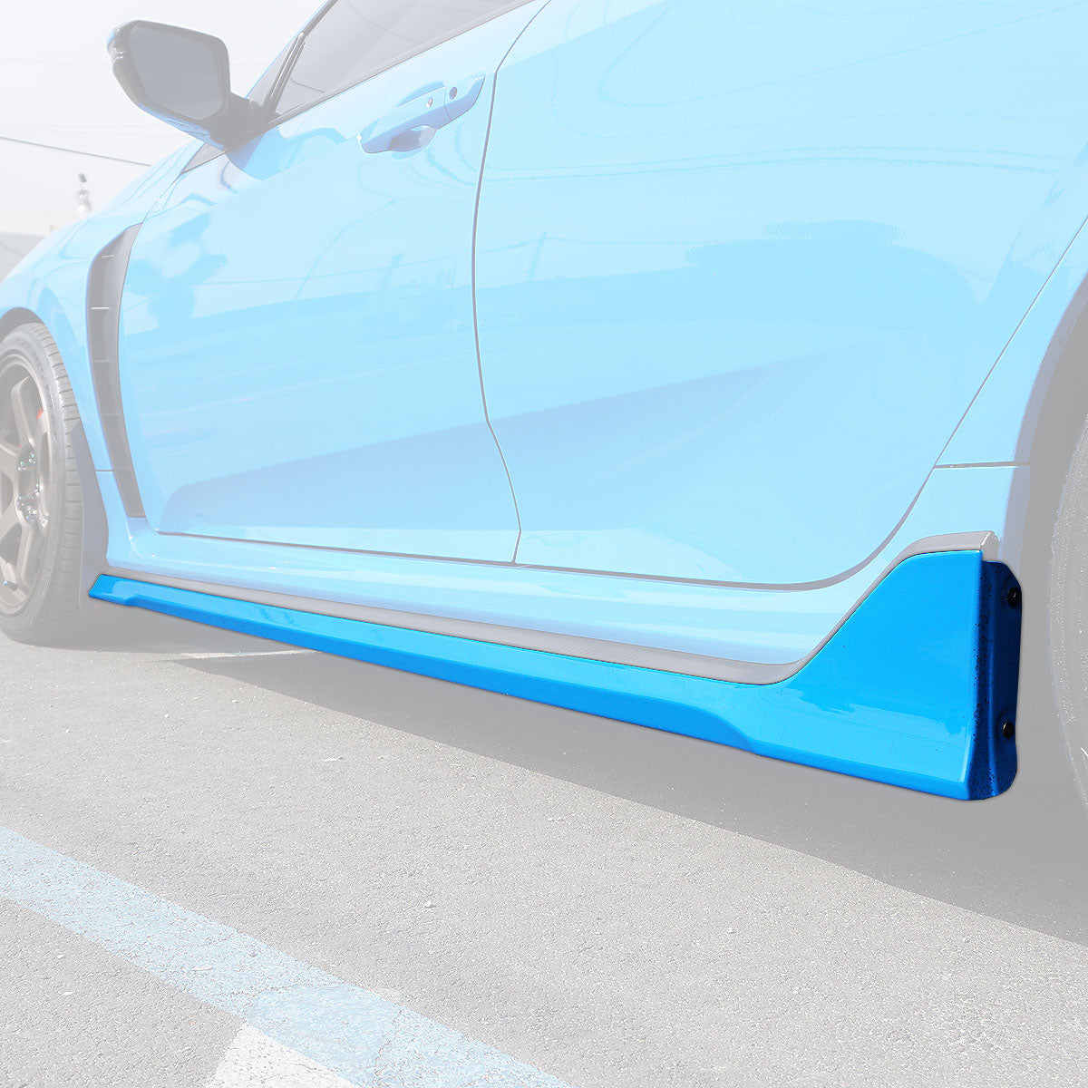 MU Style Front Lip/Side Skirts/Rear Lip Combo For 2017-2021 Honda Civic Type R (FK8)