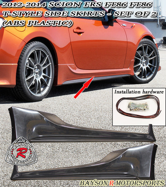 T Style Side Skirts For 2012-2016 Scion FR-S