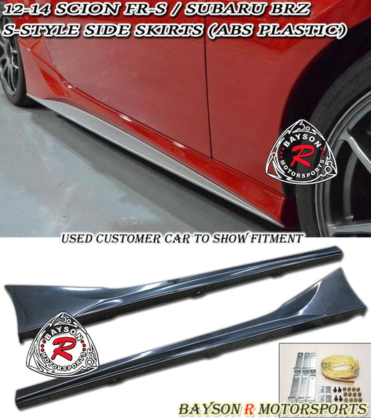 S Style Side Skirts For 2012-2021 Subaru BRZ