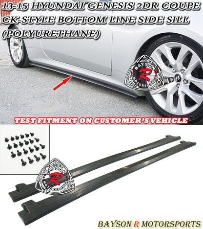 CK Style Side Skirts For 2010-2016 Hyundai Genesis (2Dr Coupe)