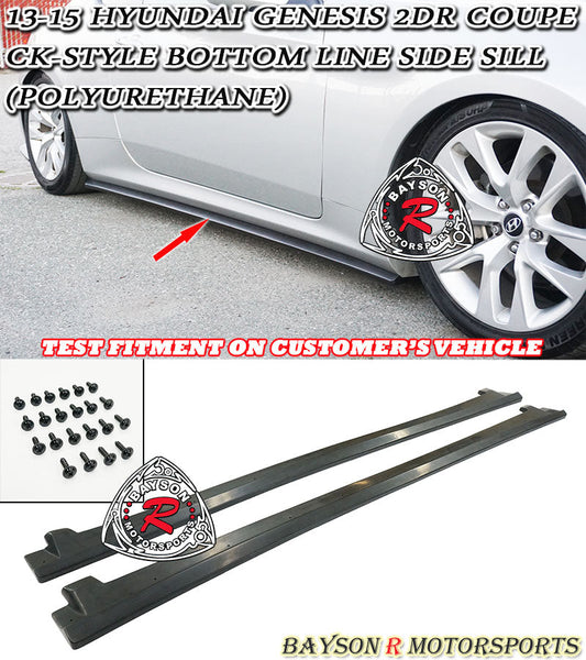 CK Style Side Skirts For 2010-2016 Hyundai Genesis (2Dr Coupe)
