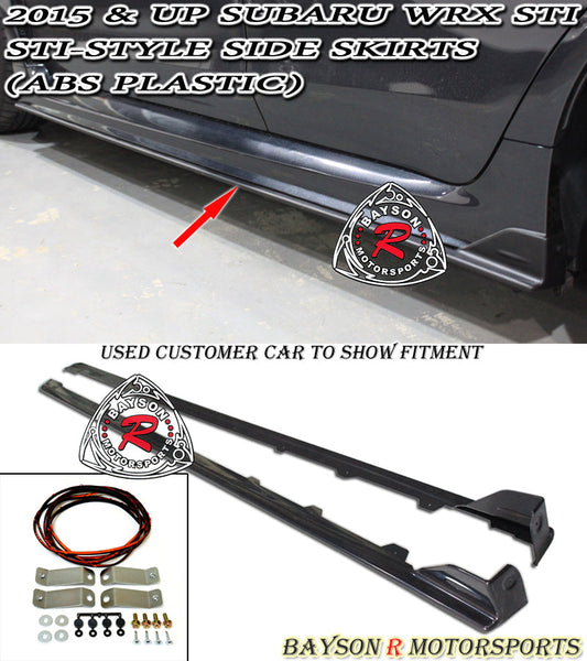 ST Style Side Skirts For 2015-2021 Subaru WRX/WRX Sti