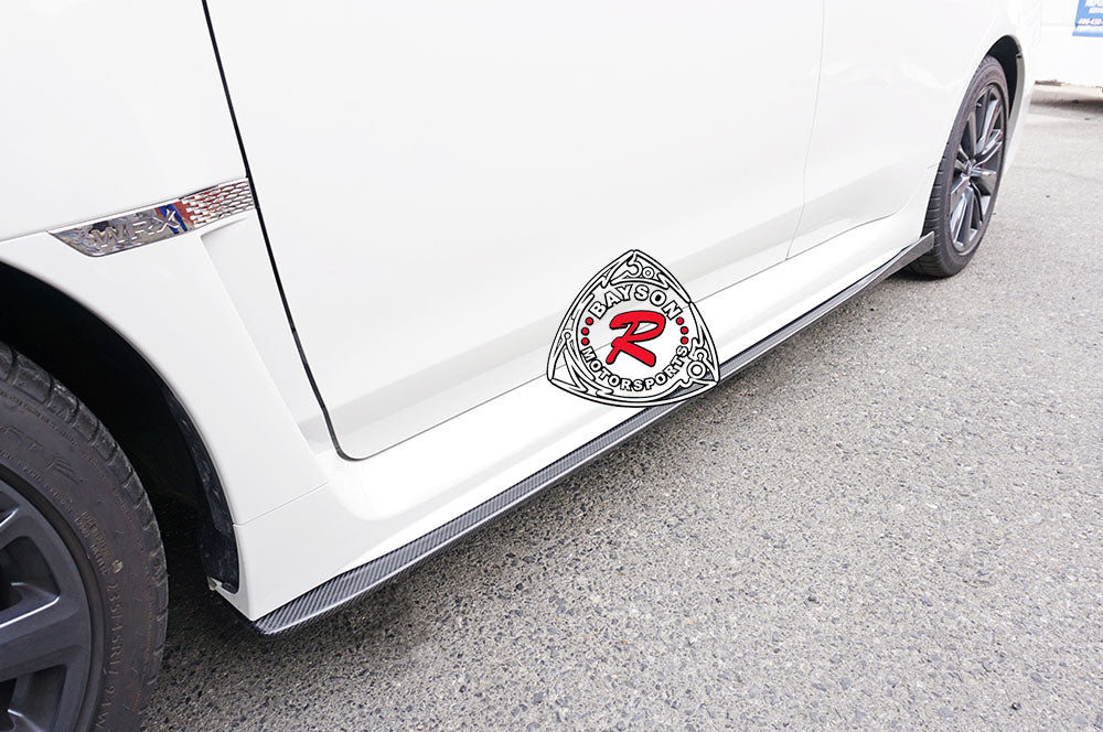 VR Style Side Skirts (Carbon Fiber) For 2015-2021 Subaru WRX/WRX Sti