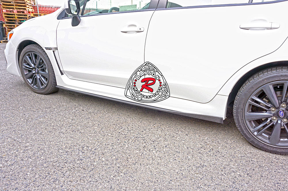 VR Style Side Skirts (Carbon Fiber) For 2015-2021 Subaru WRX/WRX Sti