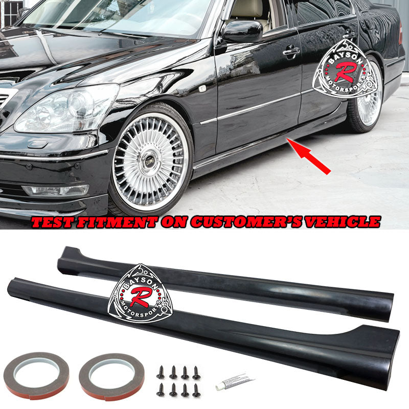 C Style Side Skirts For 2001-2006 Lexus LS430