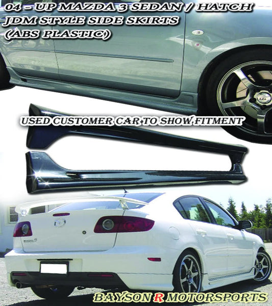 K Style Side Skirt For 2004-2009 Mazda-3