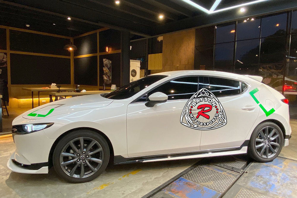 TH Style Side Skirts For 2019-2024 Mazda-3