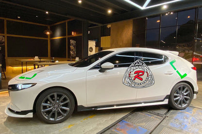 TH Style Side Skirts For 2019-2024 Mazda-3