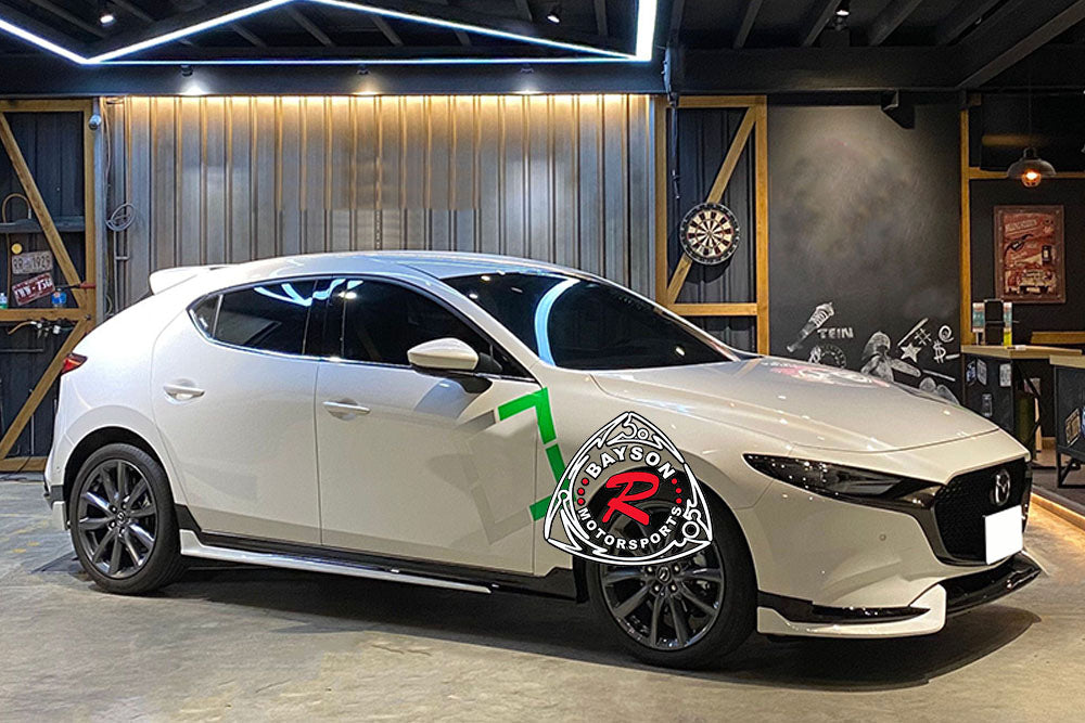 TH Style Side Skirts For 2019-2024 Mazda-3