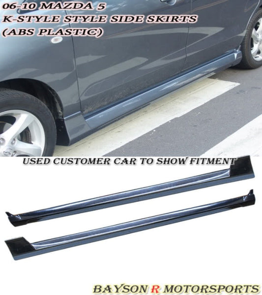 K Style Side Skirts For 2006-2015 Mazda-5