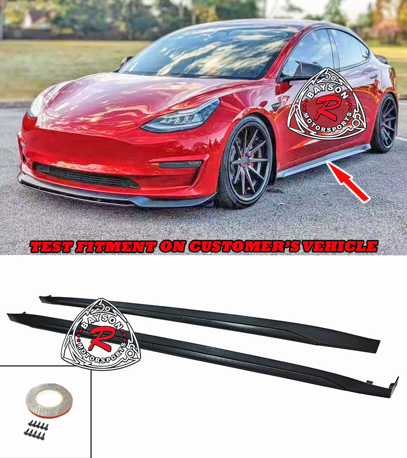 ART Style Side Skirts For 2017-2022 Tesla Model-3