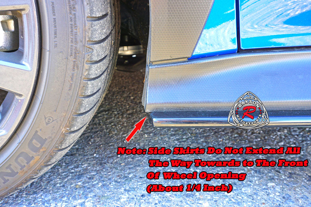 ST Style Side Skirt Extensions (ABS Plastic) For 2022-2025 Subaru WRX