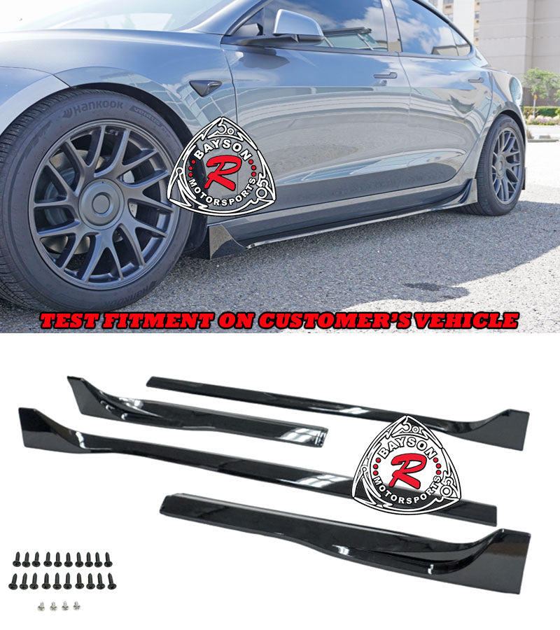 F Style Front Lip/Side Skirt/Rear Diffuser/Spoiler 2024-2025 Tesla Model-3