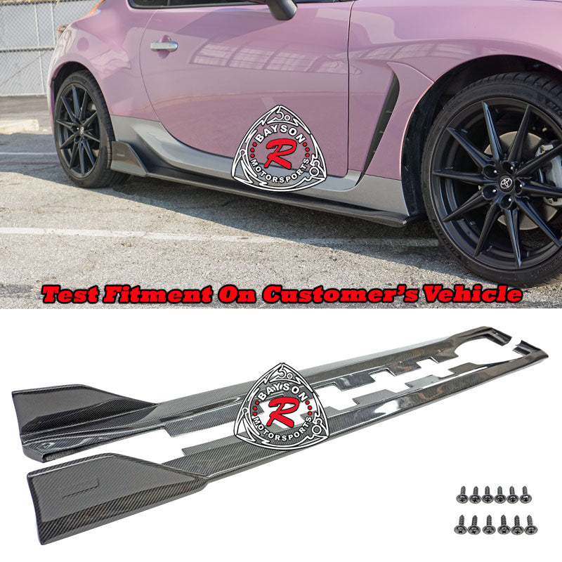 TM Style Side Skirts (Carbon Fiber) For 2022-2026 Toyota GR86