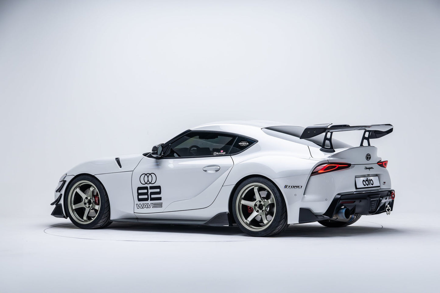 ADRO A90 Supra AT-R2 Carbon Swan Neck Wing - 95mm V2 Uprights
