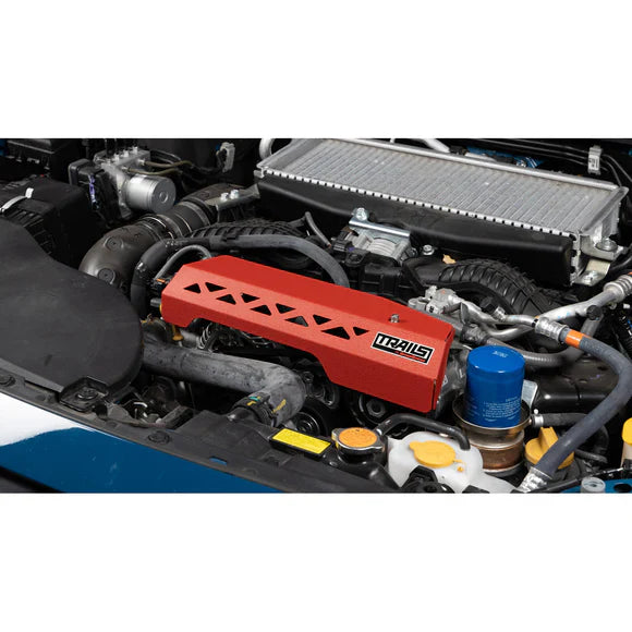 Grimmspeed Pulley Cover Red For Subaru 20+ Outback XT Trails by GrimmSpeed