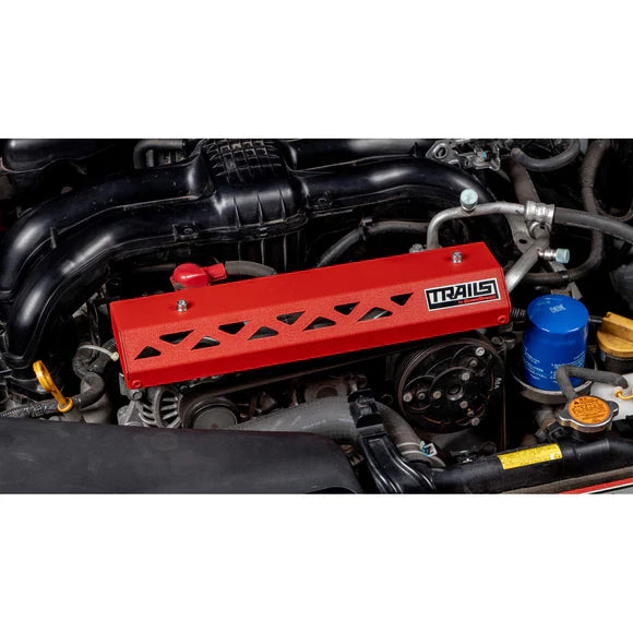 Grimmspeed Pulley Cover Red For Subaru 13-17 Crosstrek Trails by GrimmSpeed