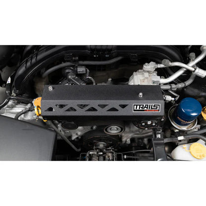 Grimmspeed Pulley Cover Black For Subaru 18+ Crosstrek Trails by GrimmSpeed