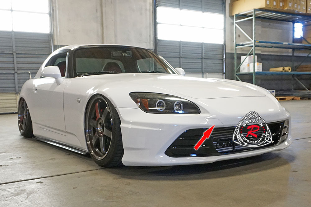 Tow Hook Cover For 20th Anniversary Style Front Bumper For 2000-2009 Honda S2000