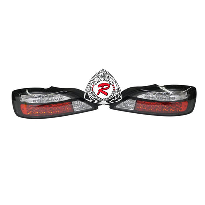 JDM Style LED Tail Lights (Red/Clear) For 1999-2002 Nissan S15 Silvia