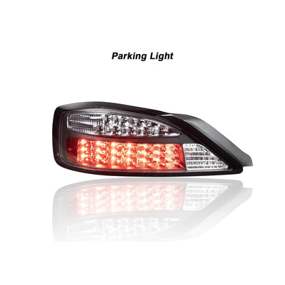 JDM Style LED Tail Lights (Red/Clear) For 1999-2002 Nissan S15 Silvia