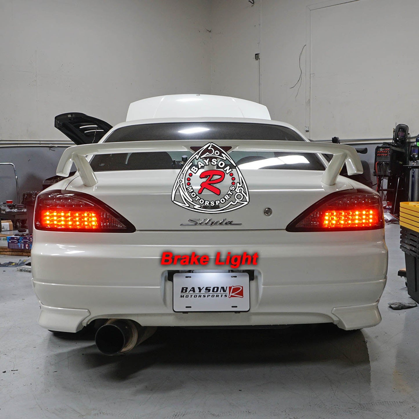 JDM Style LED Tail Lights (Red/Clear) For 1999-2002 Nissan S15 Silvia