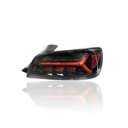 JDM Style LED Sequential Tail Lights (Black Chrome Housing) For 2004-2009 Honda S2000 (AP2)