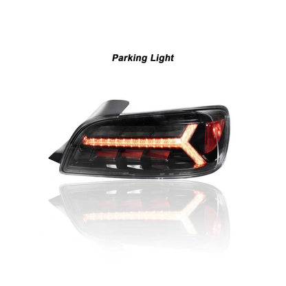 JDM Style LED Sequential Tail Lights (Black Chrome Housing) For 2000-2003 Honda S2000 (AP1)