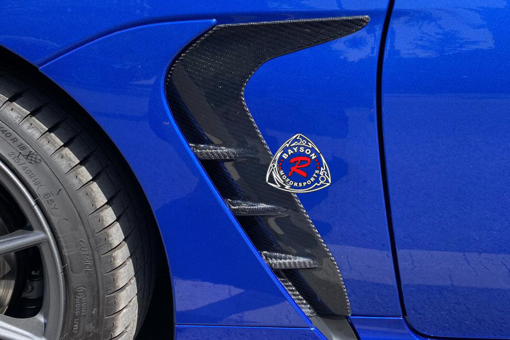STI Style Fender Vents Overlay (Carbon Fiber) For 2022-2026 Toyota GR86
